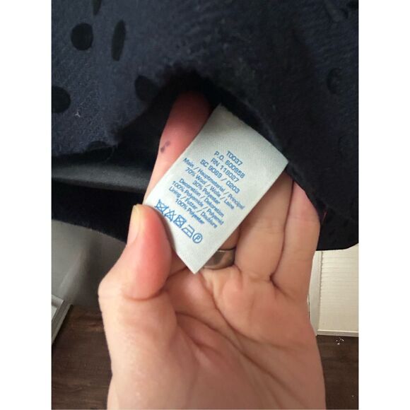 BODEN Mirabelle Blazer Navy Blue Polka Dot Black Jacket, Sz 10R, MSRP $198 - Picture 7 of 9